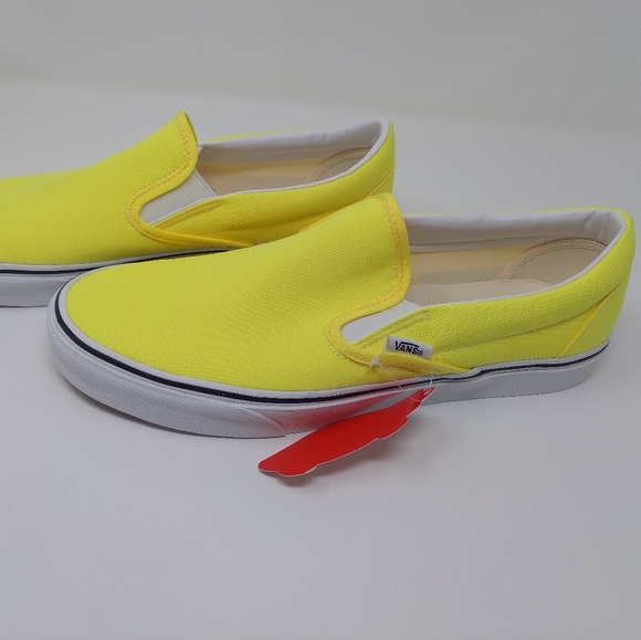 yellow slip on vans size 5